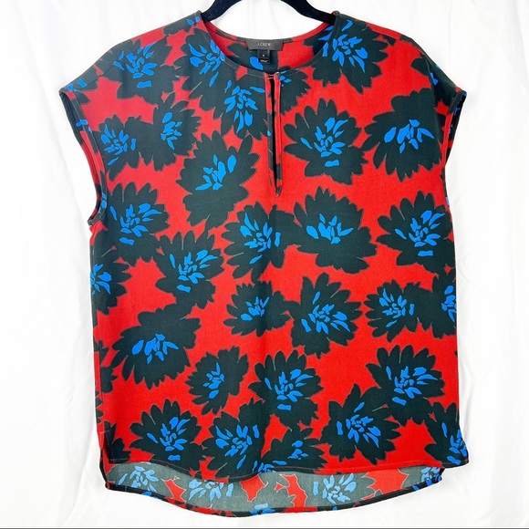 J. CREW Sleeveless Floral Top - Picture 2 of 7